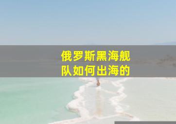 俄罗斯黑海舰队如何出海的