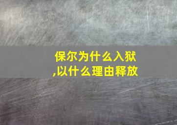 保尔为什么入狱,以什么理由释放