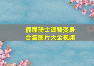 假面骑士魂骑变身合集图片大全视频