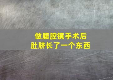 做腹腔镜手术后肚脐长了一个东西