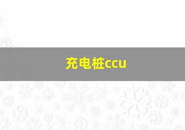 充电桩ccu