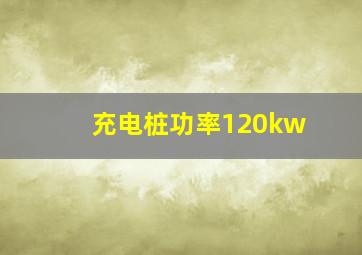 充电桩功率120kw