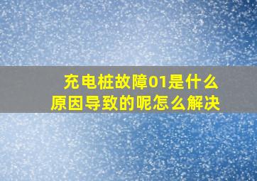 充电桩故障01是什么原因导致的呢怎么解决