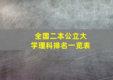 全国二本公立大学理科排名一览表