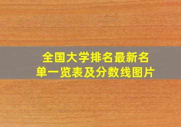 全国大学排名最新名单一览表及分数线图片