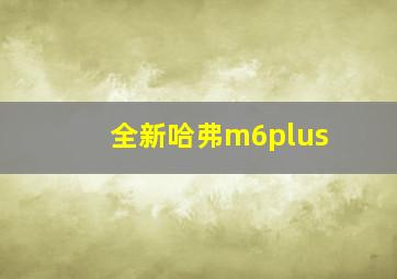 全新哈弗m6plus