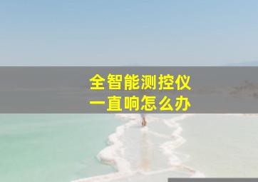 全智能测控仪一直响怎么办