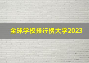 全球学校排行榜大学2023