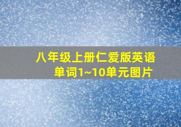 八年级上册仁爱版英语单词1~10单元图片