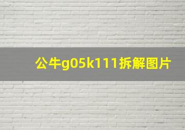 公牛g05k111拆解图片