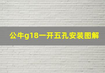 公牛g18一开五孔安装图解