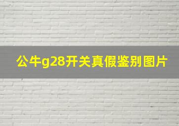 公牛g28开关真假鉴别图片