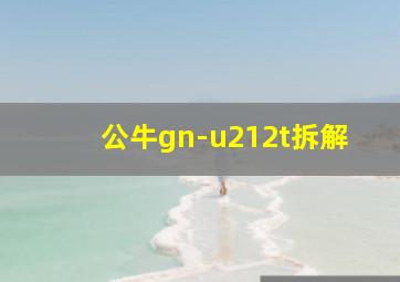 公牛gn-u212t拆解