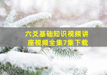 六爻基础知识视频讲座视频全集7集下载