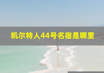 凯尔特人44号名宿是哪里