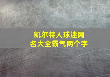 凯尔特人球迷网名大全霸气两个字