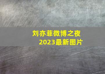 刘亦菲微博之夜2023最新图片