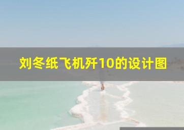 刘冬纸飞机歼10的设计图