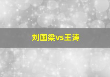 刘国梁vs王涛