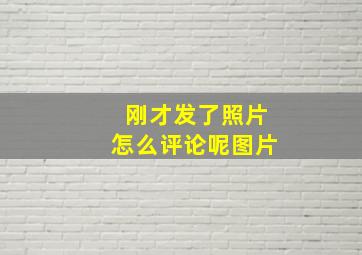 刚才发了照片怎么评论呢图片