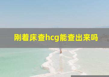 刚着床查hcg能查出来吗