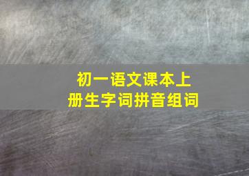 初一语文课本上册生字词拼音组词