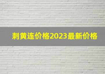 刺黄连价格2023最新价格