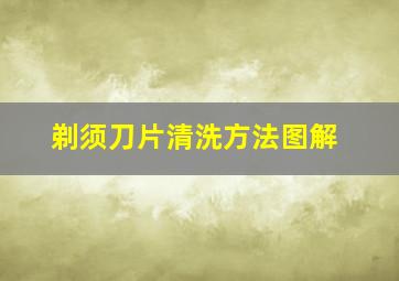 剃须刀片清洗方法图解