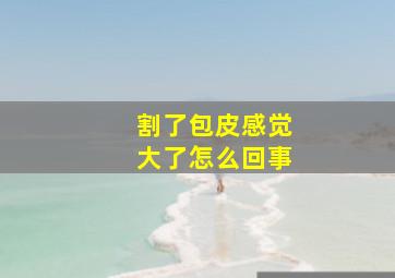 割了包皮感觉大了怎么回事