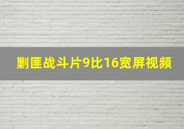 剿匪战斗片9比16宽屏视频