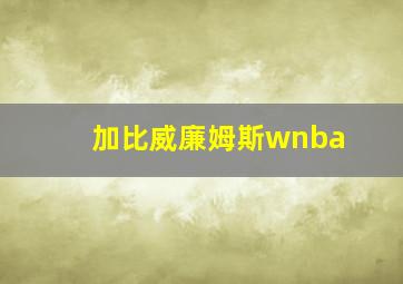 加比威廉姆斯wnba