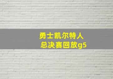 勇士凯尔特人总决赛回放g5