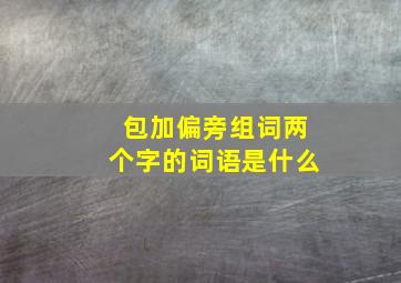 包加偏旁组词两个字的词语是什么