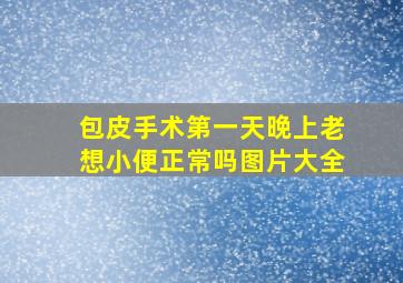 包皮手术第一天晚上老想小便正常吗图片大全