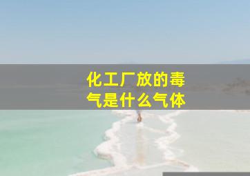 化工厂放的毒气是什么气体