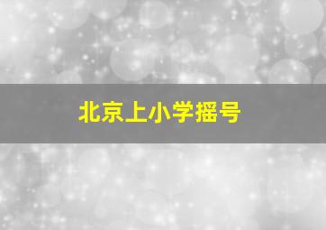 北京上小学摇号