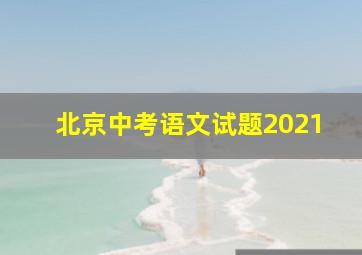 北京中考语文试题2021