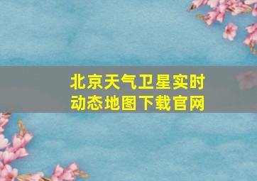 北京天气卫星实时动态地图下载官网