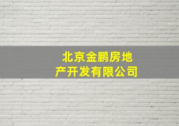 北京金鹏房地产开发有限公司