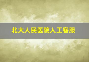 北大人民医院人工客服