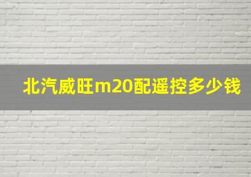 北汽威旺m20配遥控多少钱