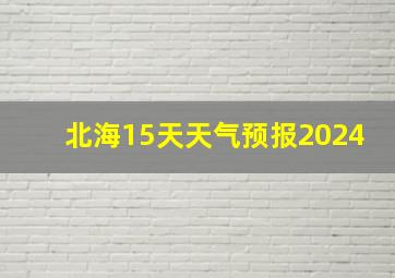 北海15天天气预报2024