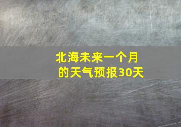 北海未来一个月的天气预报30天