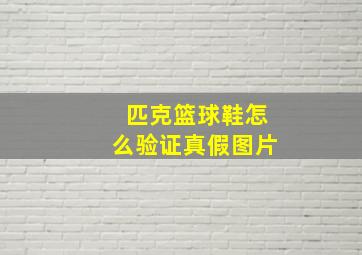 匹克篮球鞋怎么验证真假图片