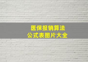 医保报销算法公式表图片大全