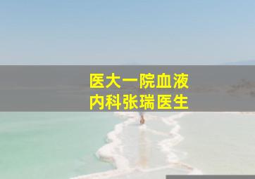 医大一院血液内科张瑞医生