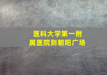 医科大学第一附属医院到朝阳广场