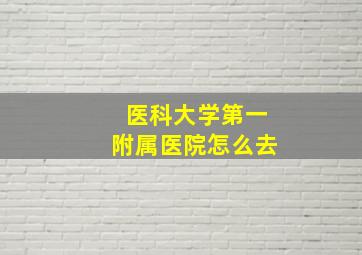 医科大学第一附属医院怎么去