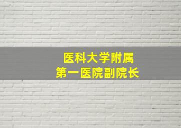 医科大学附属第一医院副院长