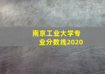 南京工业大学专业分数线2020